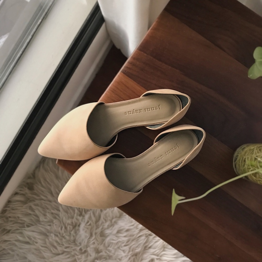 Jenni Kayne D’Orsay Oiled Leather Flats (size 36)